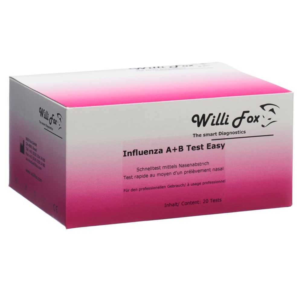 WILLI FOX test rapide influenza A&B Easy 20 pce