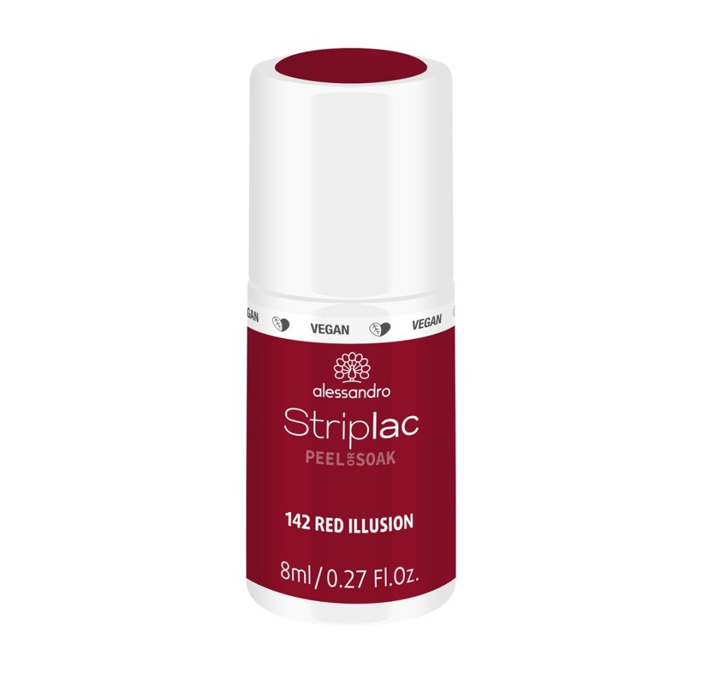 ALESSAN Striplac 2 0 Peel or Soak Red Illusion ALESSAN Striplac 2 0 Peel or Soak Red Illusion