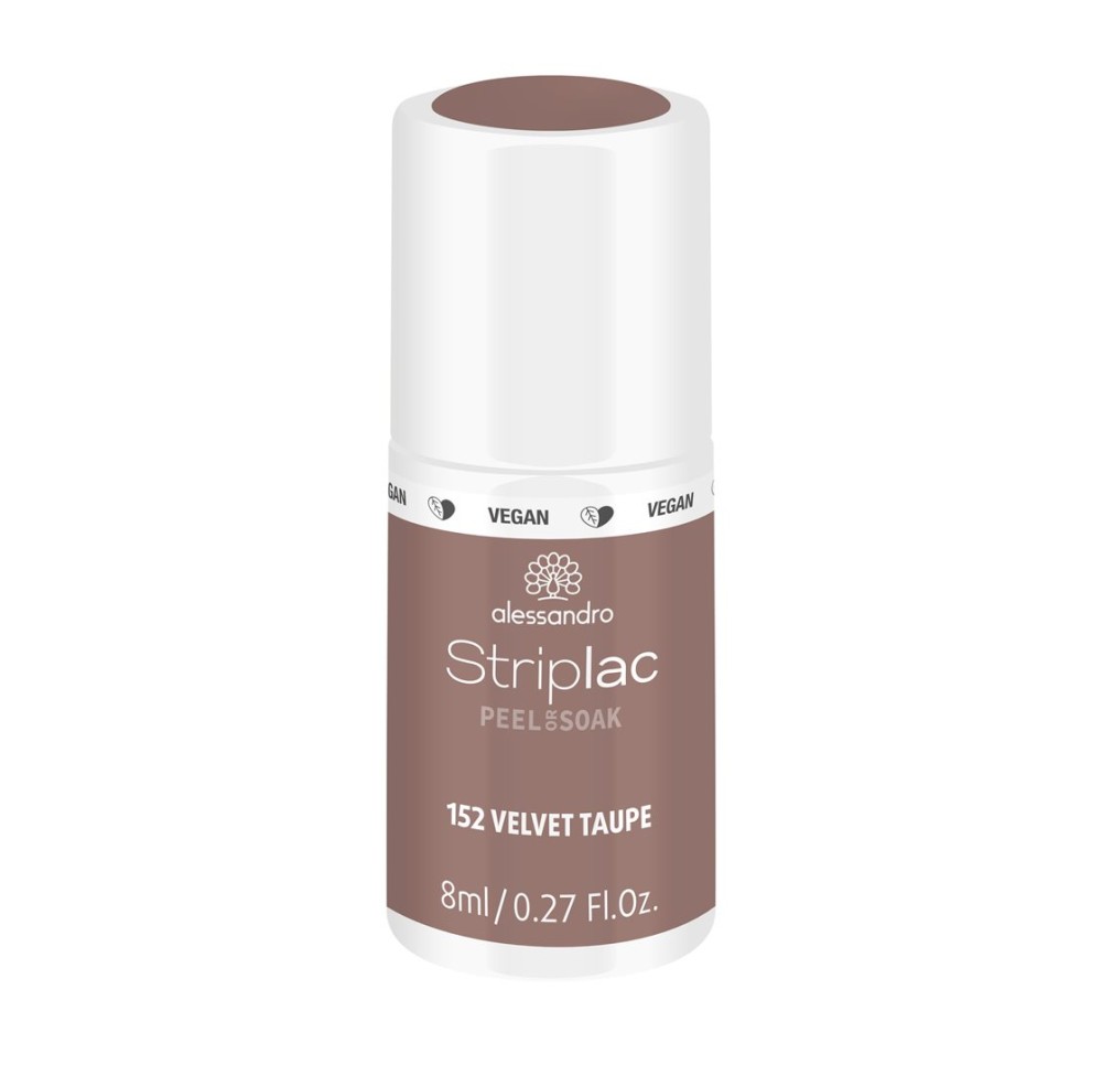 ALESSAN Striplac 2 0 Peel or Soak Velvet Taupe ALESSAN Striplac 2 0 Peel or Soak Velvet Taupe