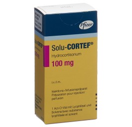 SOLU-CORTEF subst sèche 100 mg av solv 2 ml