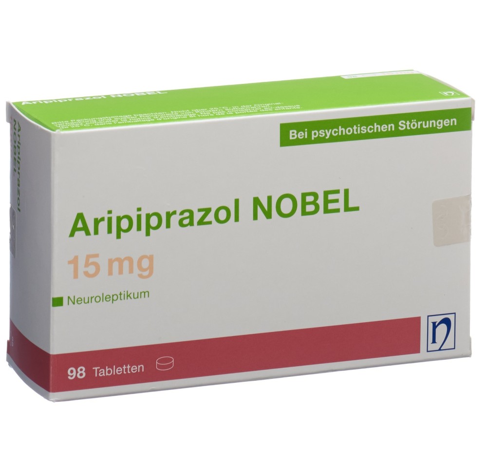 ARIPIPRAZOL NOBEL cpr 15 mg 98 pce ARIPIPRAZOL NOBEL cpr 15 mg 98 pce