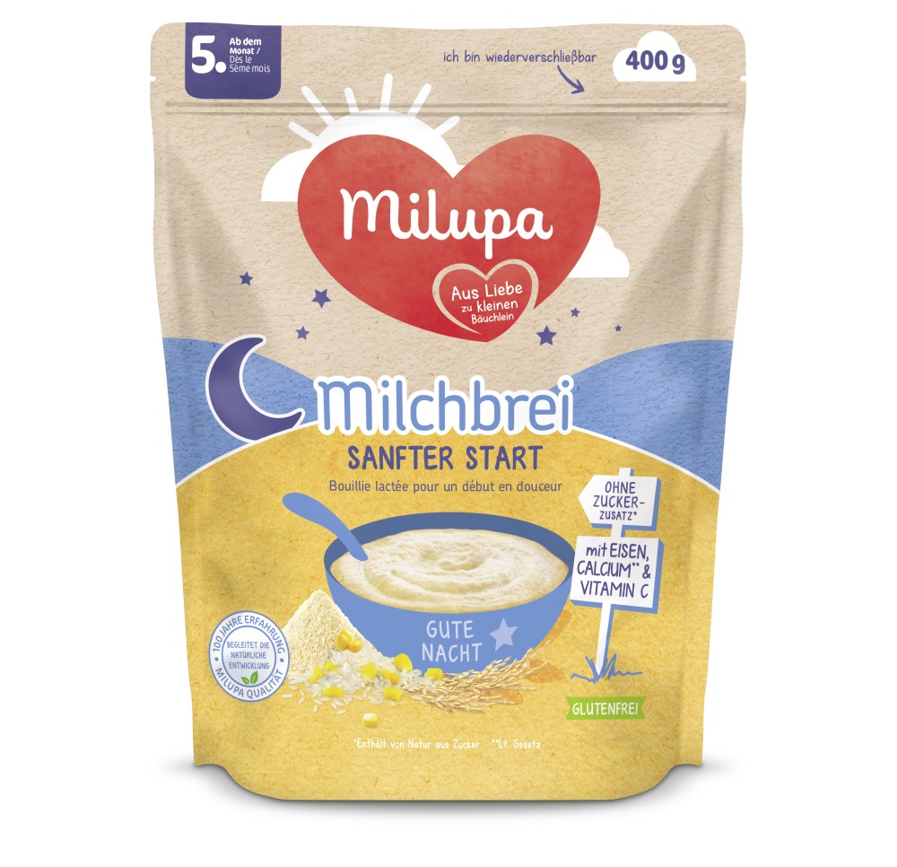 MILUPA bouillie lactée un début douceur 5m+ 400 g MILUPA bouillie lactée un début douceur 5m+ 400 g