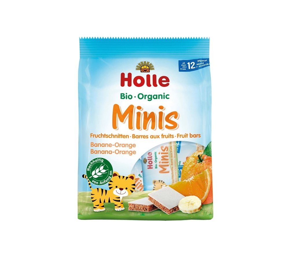 HOLLE Bio-Minis banane orange sach 100 g HOLLE Bio-Minis banane orange sach 100 g
