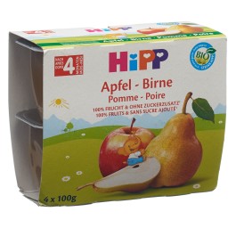 HIPP pause fruitée pomme poire 4 x 100 g