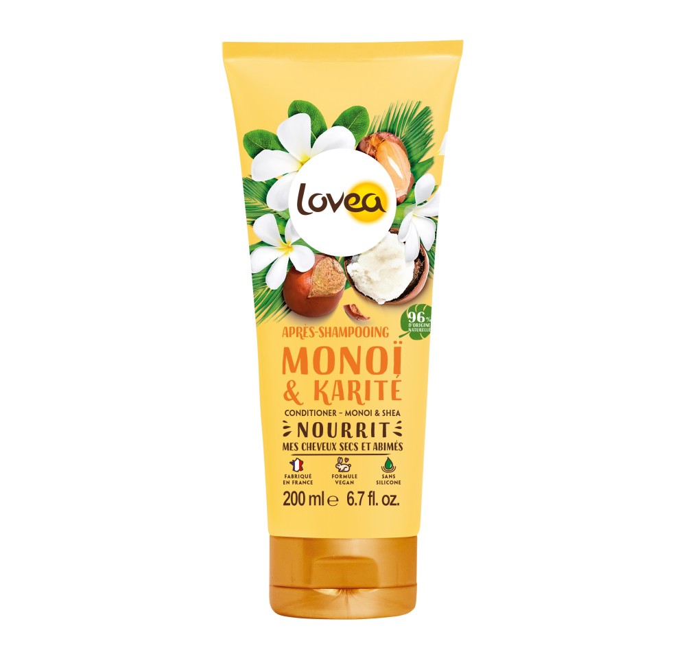 LOVEA après-shampooing monoï karité 200 ml LOVEA après-shampooing monoï karité 200 ml