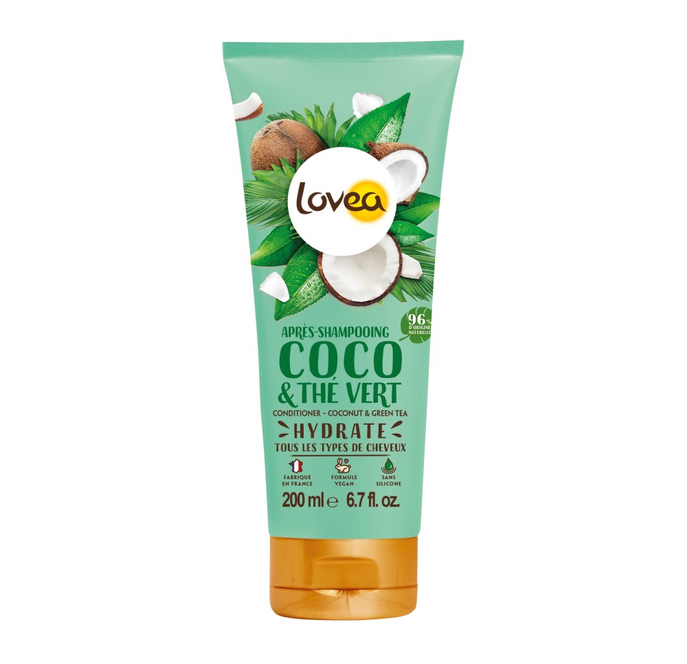 LOVEA après-shampooing coco thé vert 200 ml LOVEA après-shampooing coco thé vert 200 ml