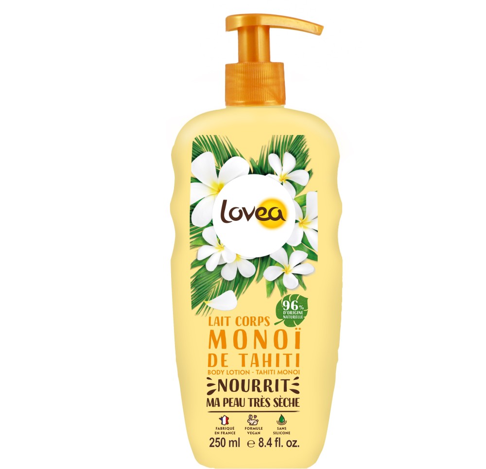 LOVEA lait corps nourrissant monoï 250 ml LOVEA lait corps nourrissant monoï 250 ml