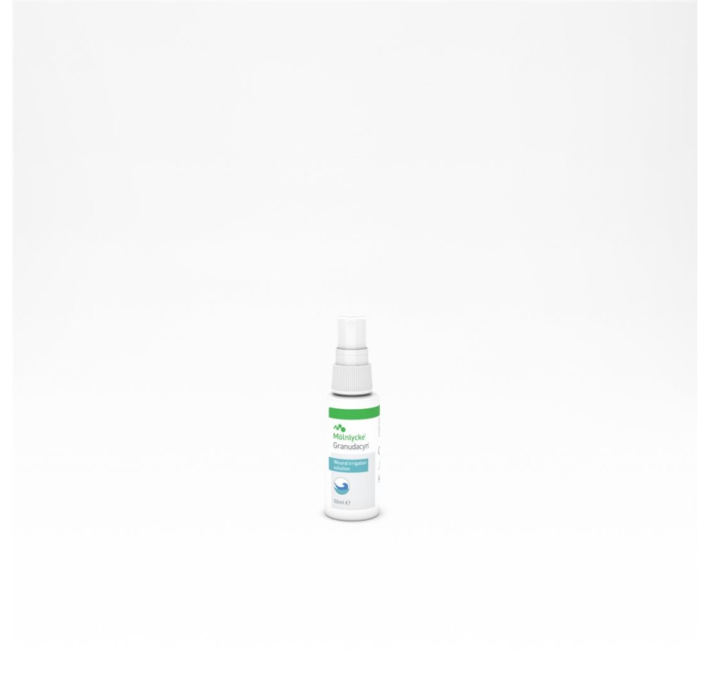 GRANUDACYN Solut irrigat plaies 20 spr 50 ml