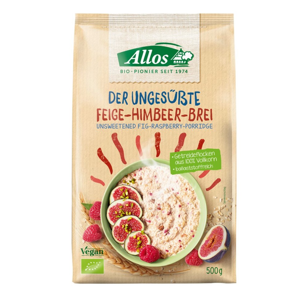 ALLOS Bouillie figue-framboise non sucrée 500 g ALLOS Bouillie figue-framboise non sucrée 500 g
