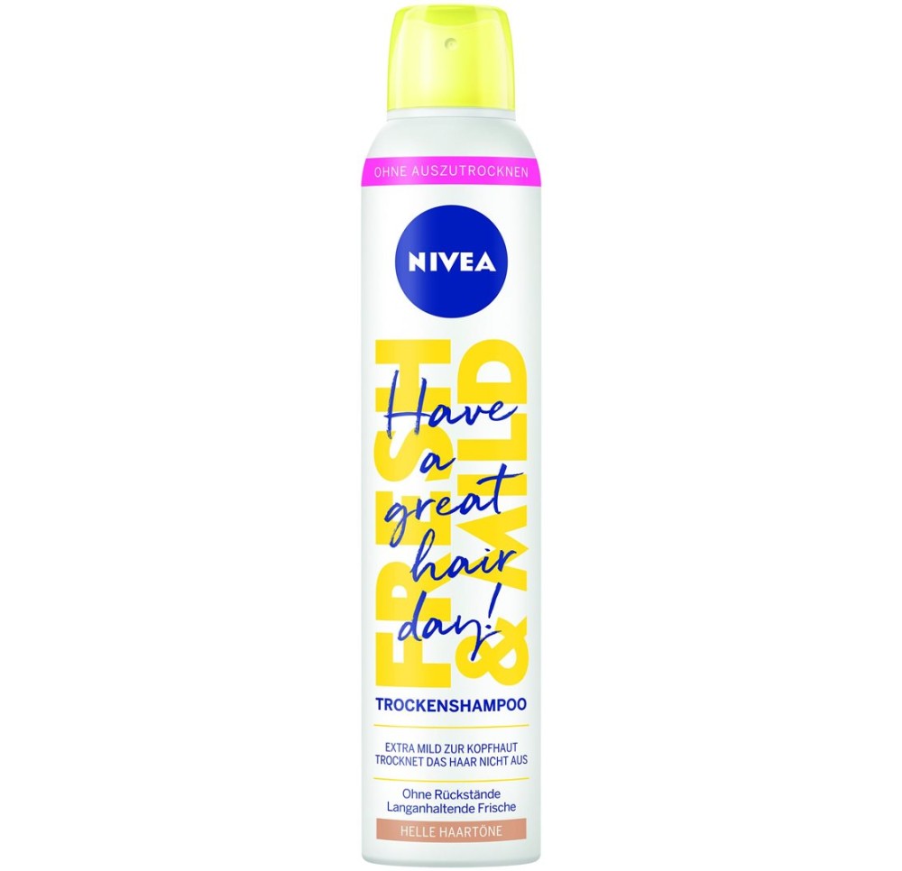 NIVEA shamp sec fresh&mild cheveux clairs 200 ml