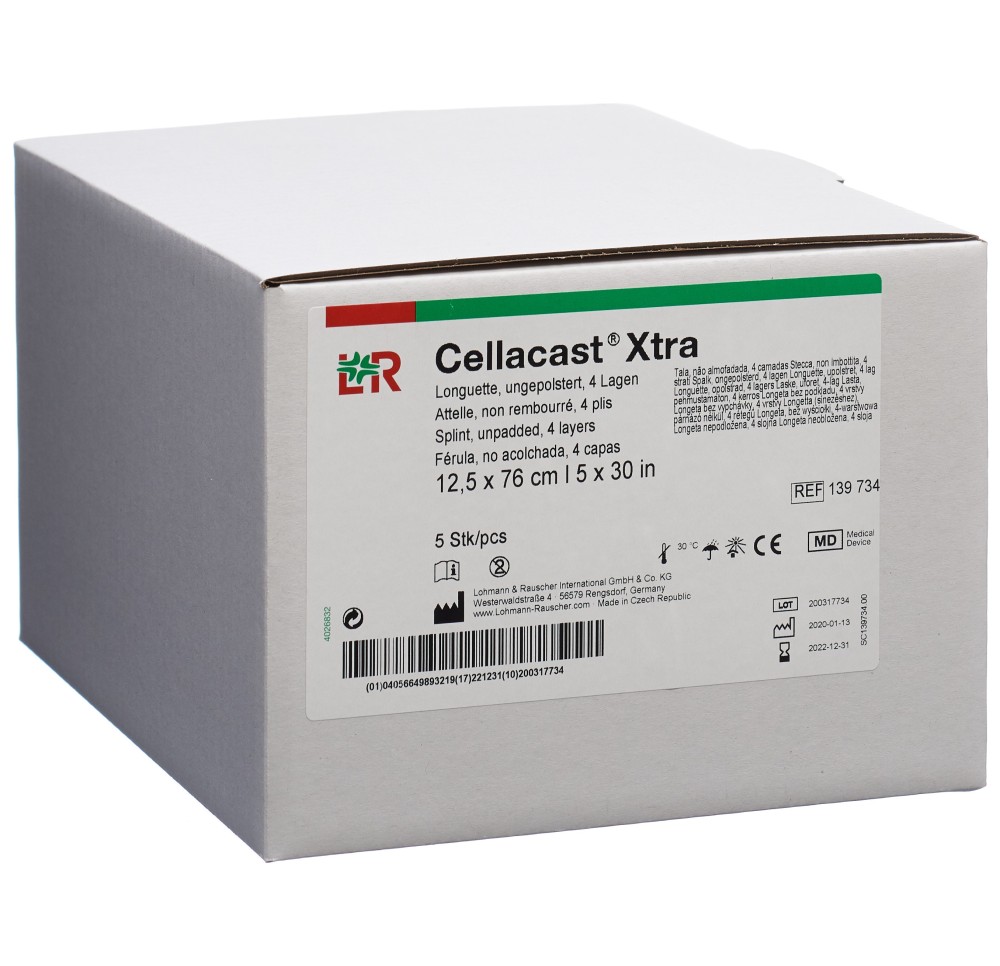CELLACAST Xtra long 12.5cmx76cm préd n remb 5 pce