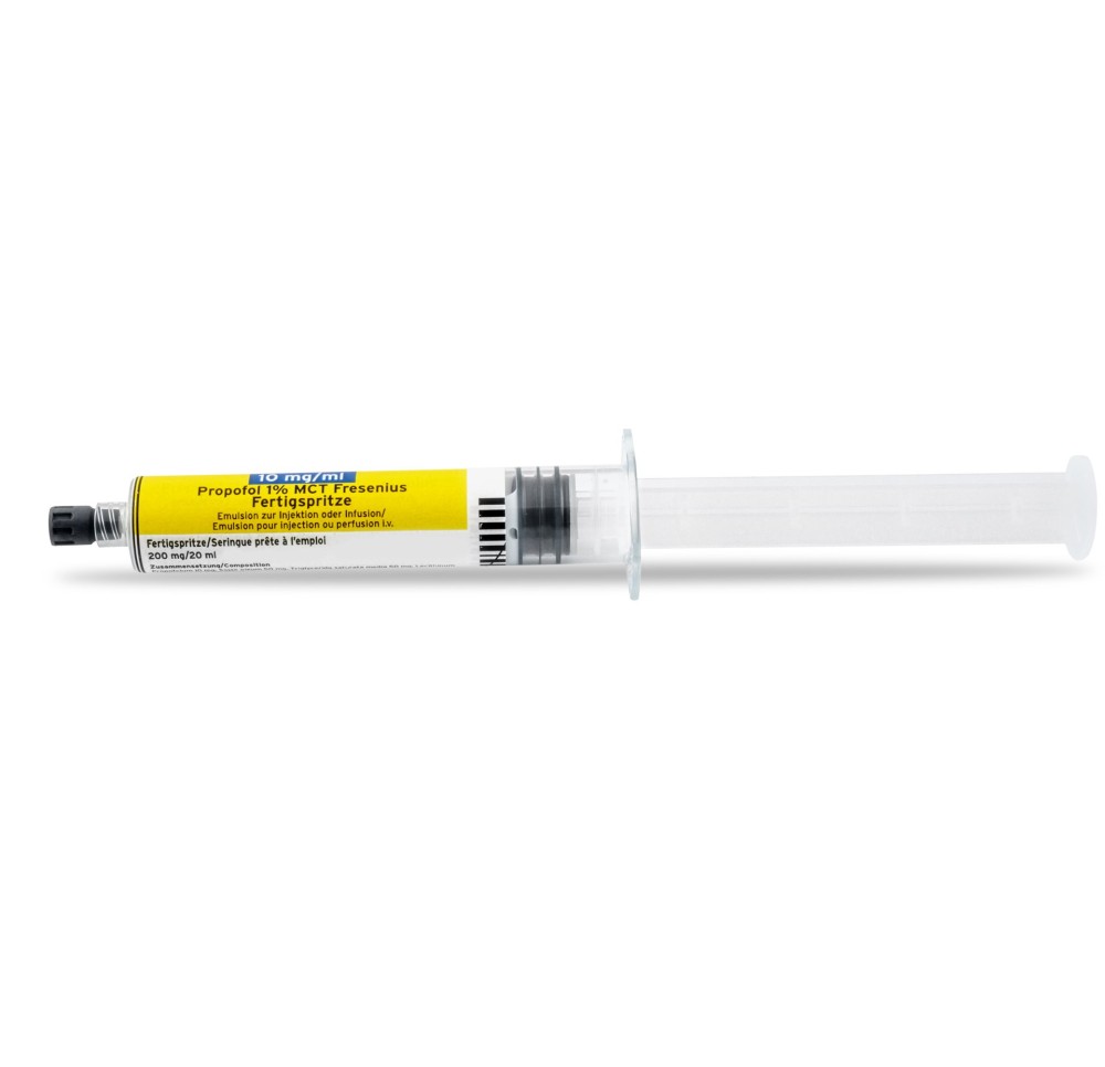 PROPOFOL 1% MCT Fresenius 200 mg/20ml ser pr 6 pce PROPOFOL 1% MCT Fresenius 200 mg/20ml ser pr 6 pce