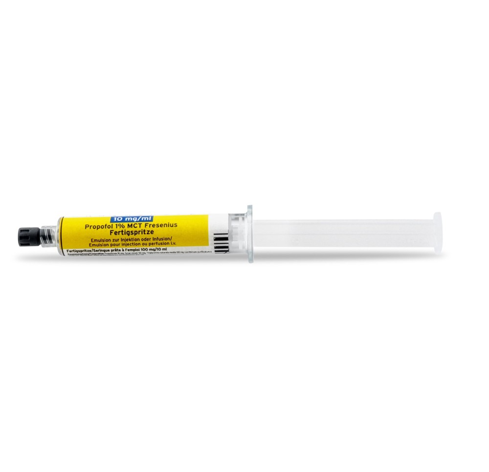 PROPOFOL 1% MCT Fresenius 100 mg/10ml ser pr 6 pce PROPOFOL 1% MCT Fresenius 100 mg/10ml ser pr 6 pce