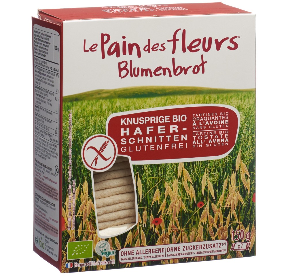 LE PAIN DES FLEURS tartines croq à l'avoine 150 g