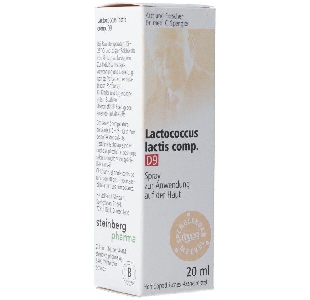 SPENGLERSAN Lactococcus lact comp 9 D spray 20 ml SPENGLERSAN Lactococcus lact comp 9 D spray 20 ml