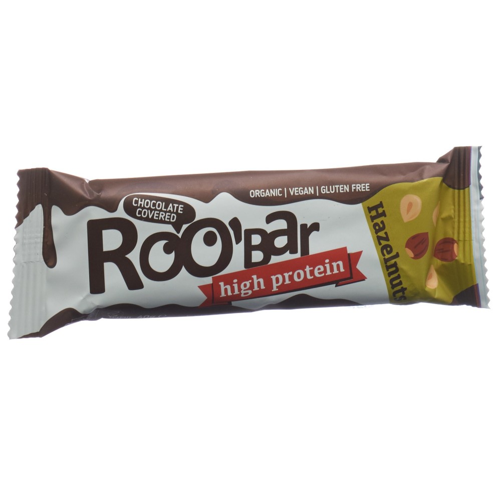 ROOBAR barre de chocolat noisettes prot 40 g ROOBAR barre de chocolat noisettes prot 40 g