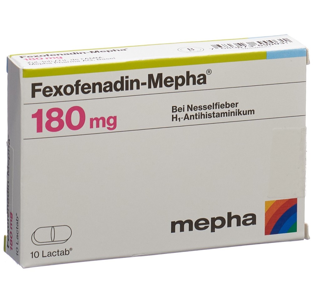 FEXOFENADIN Mepha Lactab 180 mg 10 pce