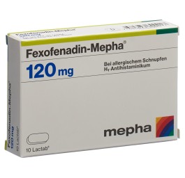 FEXOFENADIN Mepha Lactab 120 mg 10 pce