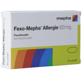 FEXO Mepha Allergie Lactab 120 mg 10 pce