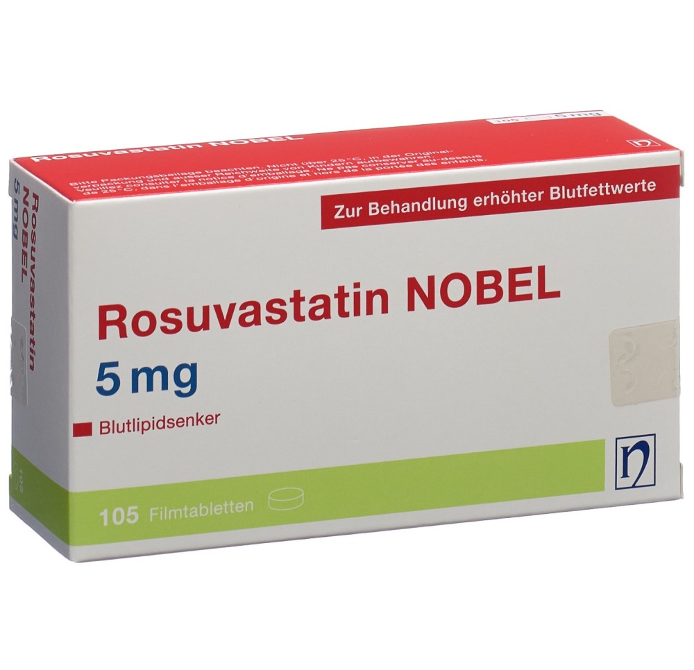 ROSUVASTATIN NOBEL cpr pell 5 mg 105 pce