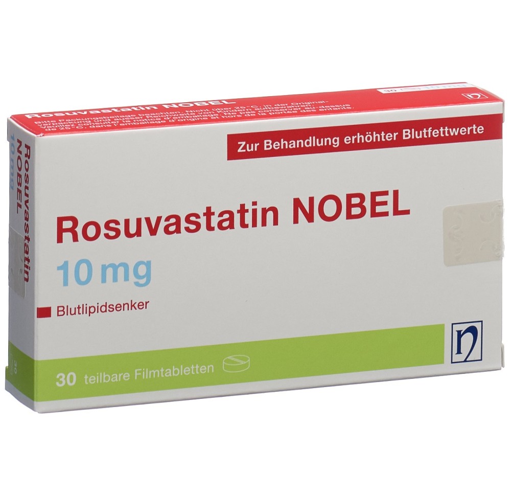 ROSUVASTATIN NOBEL cpr pell 10 mg 30 pce ROSUVASTATIN NOBEL cpr pell 10 mg 30 pce