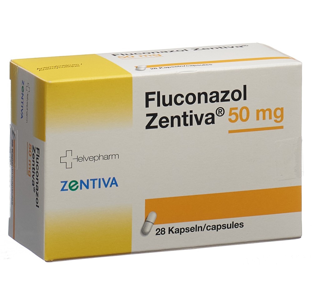 FLUCONAZOL Zentiva caps 50 mg 28 pce FLUCONAZOL Zentiva caps 50 mg 28 pce