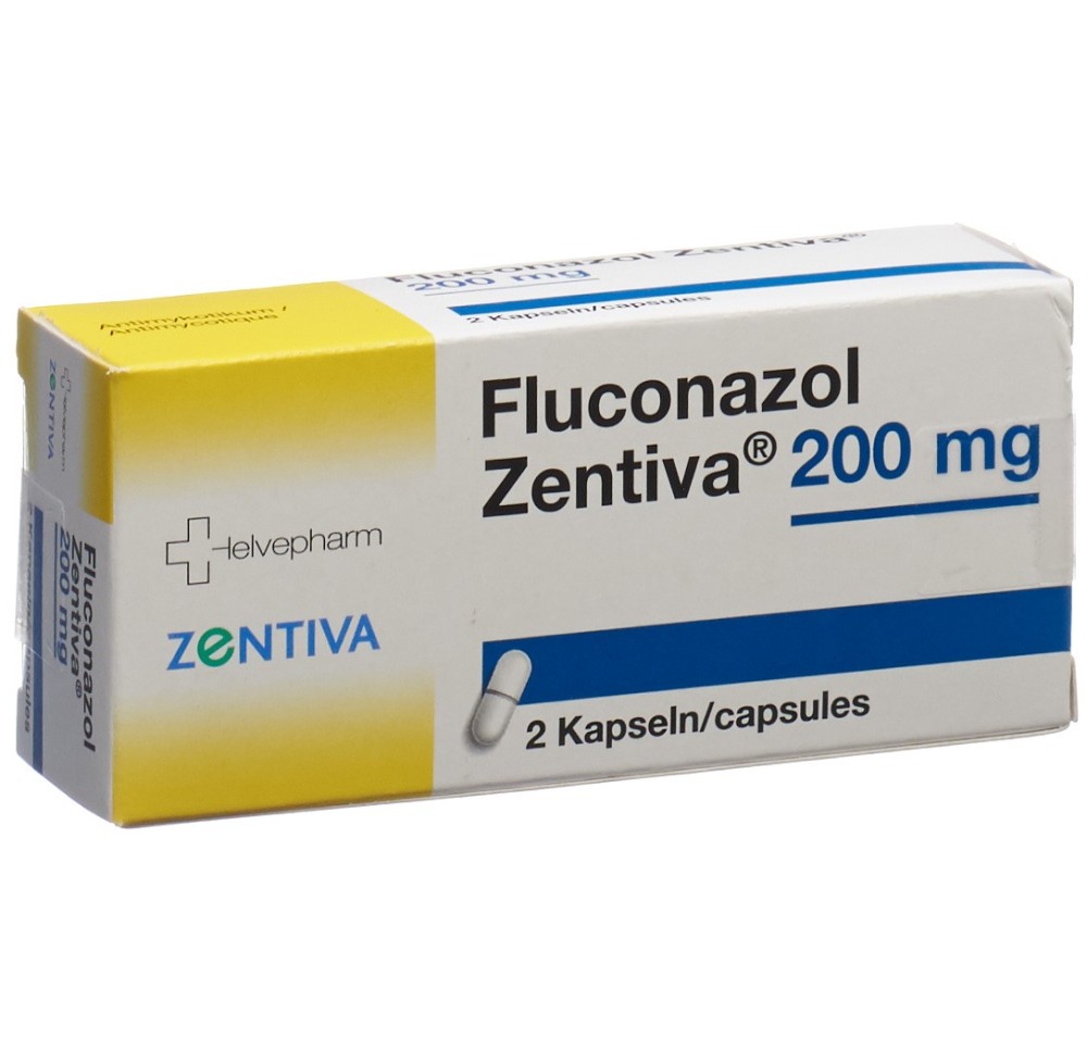 FLUCONAZOL Zentiva caps 200 mg 2 pce FLUCONAZOL Zentiva caps 200 mg 2 pce
