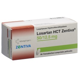 LOSARTAN HCT Zentiva cpr pell 50/12.5 mg 98 pce