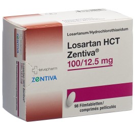 LOSARTAN HCT Zentiva cpr pell 100/12.5 mg 98 pce