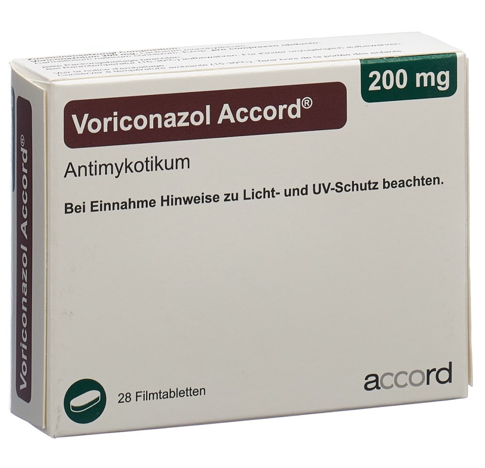 VORICONAZOL Accord cpr pell 200 mg 28 pce VORICONAZOL Accord cpr pell 200 mg 28 pce