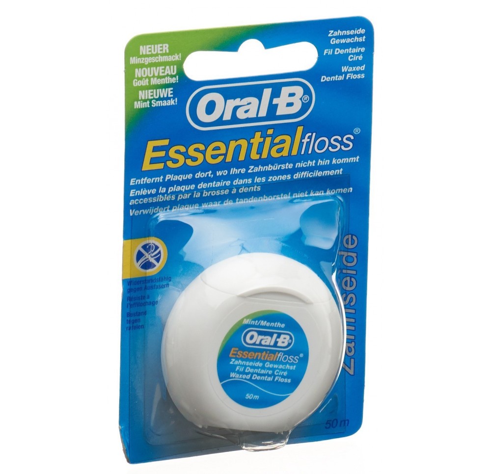 Oral-B Essentialfloss 50m menthe ciré