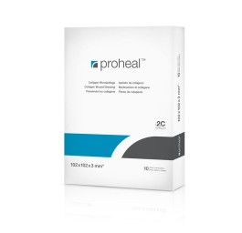 PROHEAL pansement au collagène 102x102x3mm 10 pce