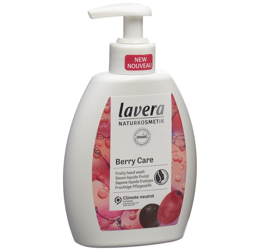 LAVERA savon liquide berry care fruité dist 250 ml LAVERA savon liquide berry care fruité dist 250 ml