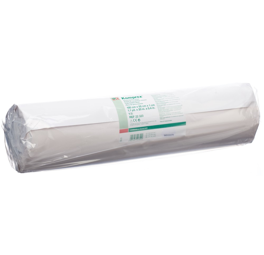 KOMPREX plaque caoutchouc mousse 1cm 50cmx1m KOMPREX plaque caoutchouc mousse 1cm 50cmx1m