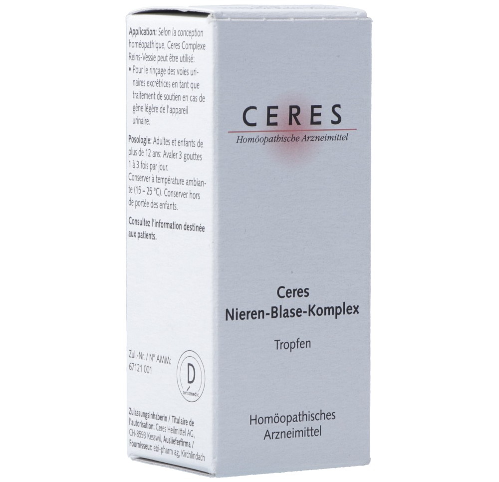 CERES complexe reins-vessie gouttes fl 20 ml CERES complexe reins-vessie gouttes fl 20 ml