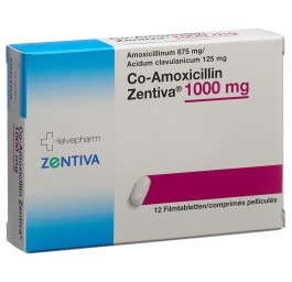 CO-AMOXICILLIN Zentiva cpr pell 1000 mg 12 pce