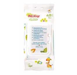 NUBY Citroganix lingett nettoyan suce/jouet 48 pce