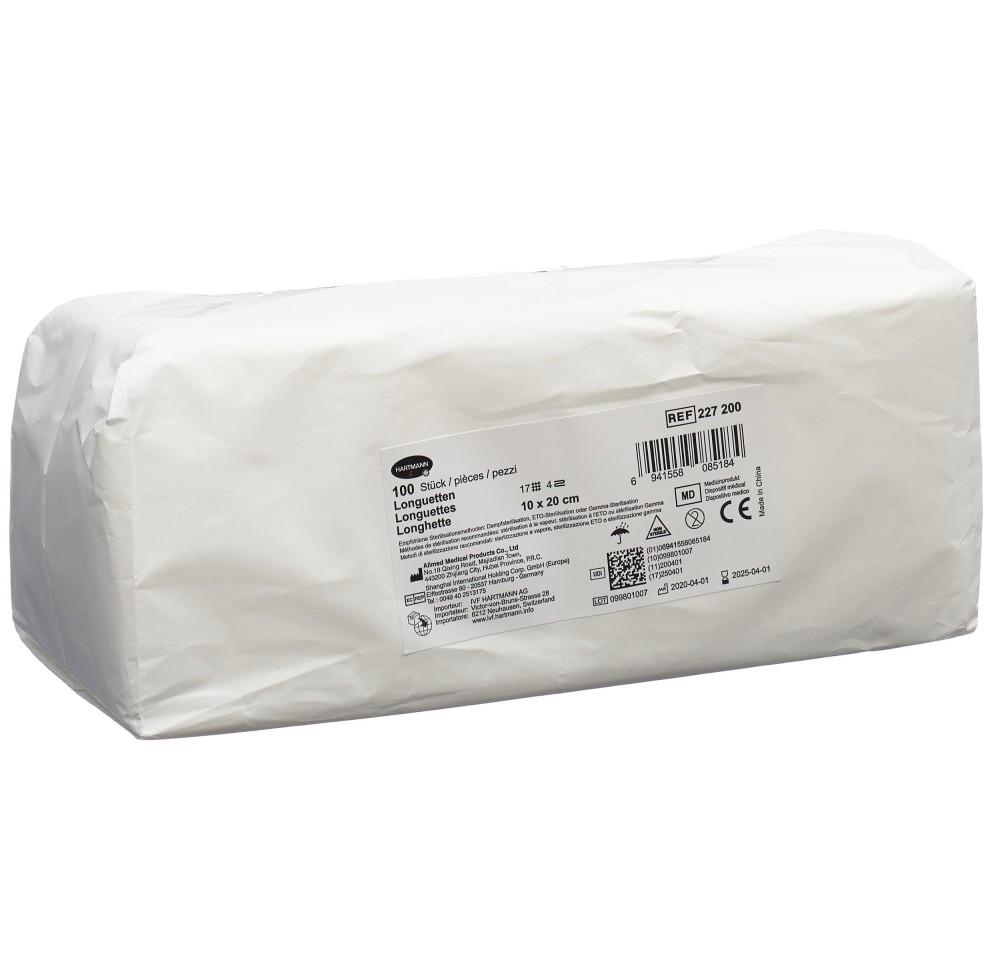 IVF longuette T17 10x20cm 4couche 100 pce