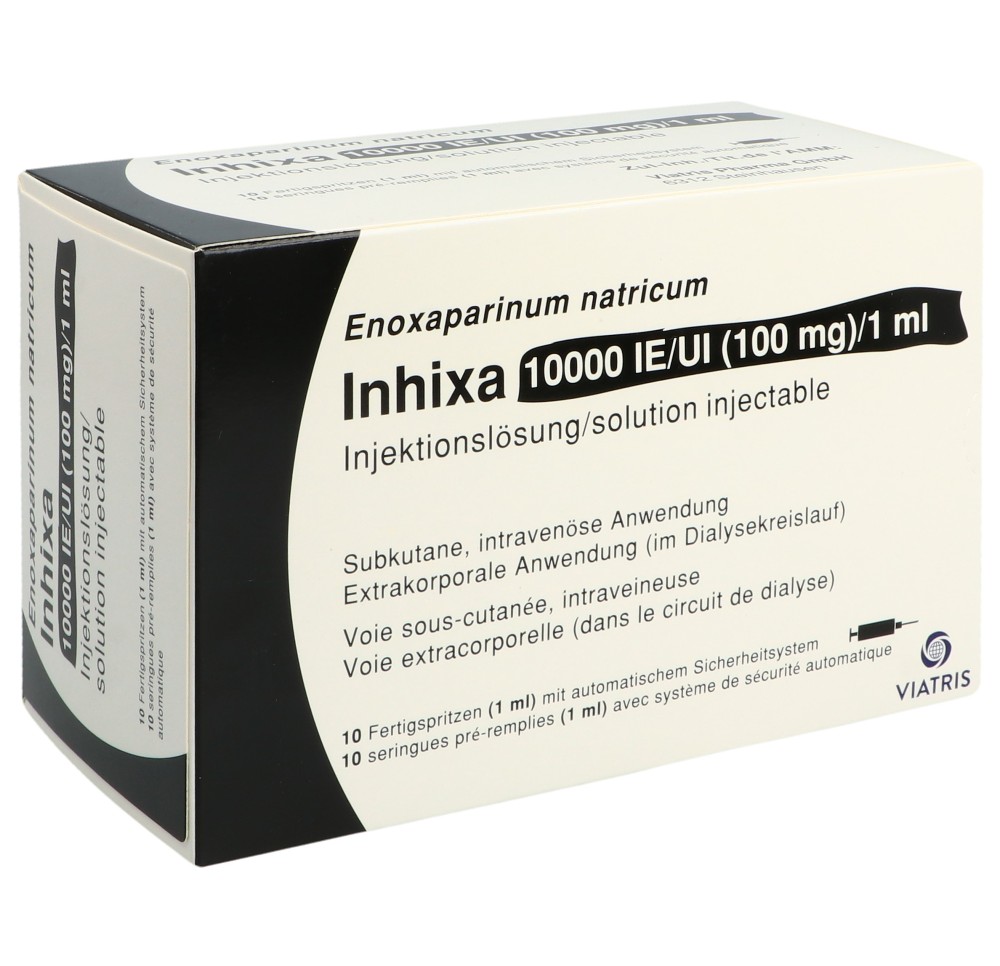 INHIXA sol inj 100 mg/ml 10 ser pré 1 ml