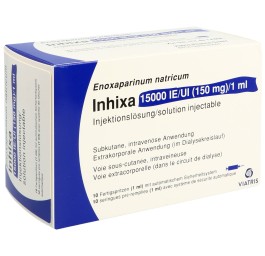 INHIXA sol inj 150 mg/ml 10 ser pré 1 ml