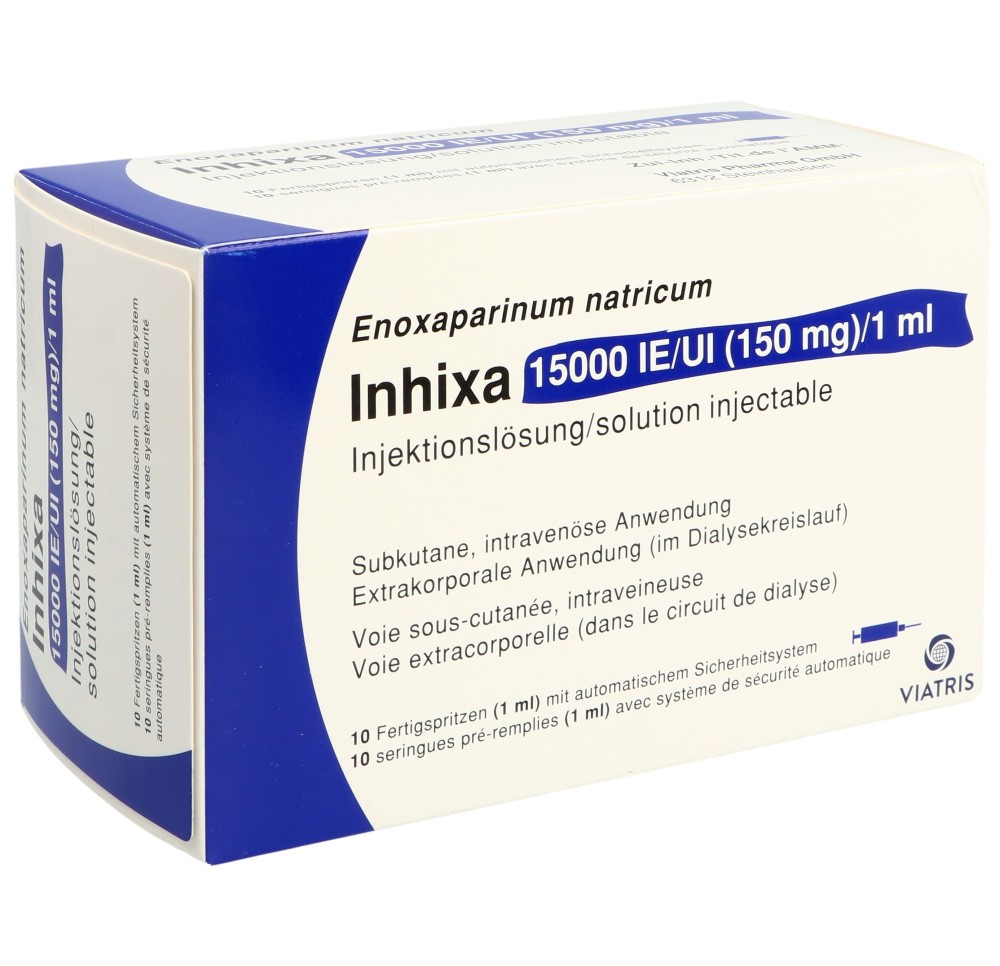 INHIXA sol inj 150 mg/ml 10 ser pré 1 ml