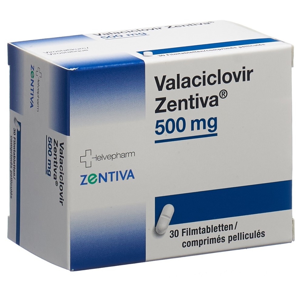 VALACICLOVIR Zentiva cpr pell 500 mg 30 pce VALACICLOVIR Zentiva cpr pell 500 mg 30 pce