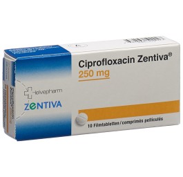 CIPROFLOXACIN Zentiva cpr pell 250 mg 10 pce