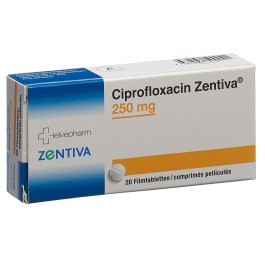 CIPROFLOXACIN Zentiva cpr pell 250 mg 20 pce