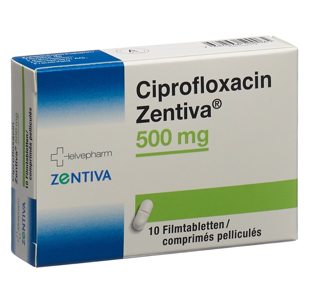 CIPROFLOXACIN Zentiva cpr pell 500 mg 10 pce CIPROFLOXACIN Zentiva cpr pell 500 mg 10 pce