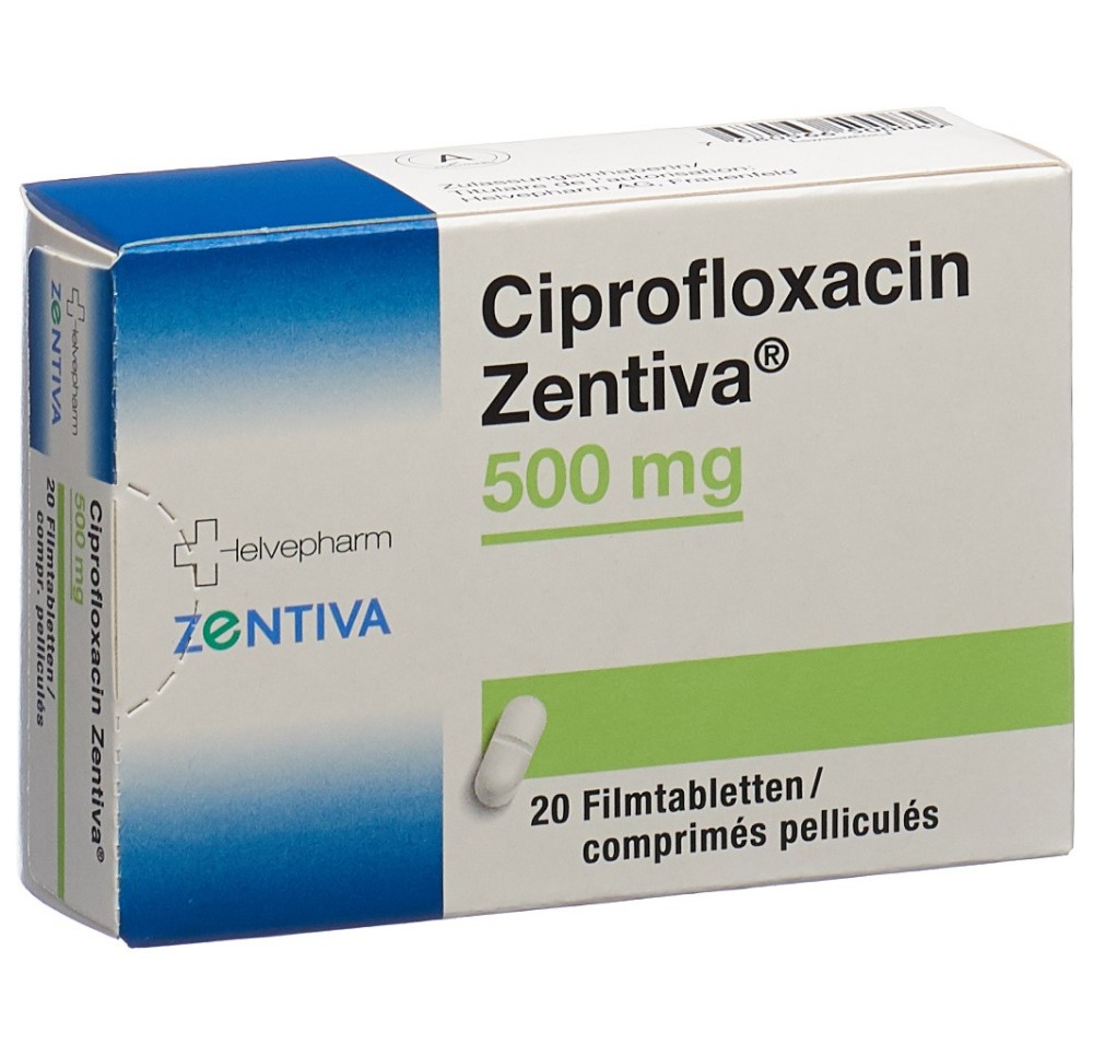 CIPROFLOXACIN Zentiva cpr pell 500 mg 20 pce CIPROFLOXACIN Zentiva cpr pell 500 mg 20 pce