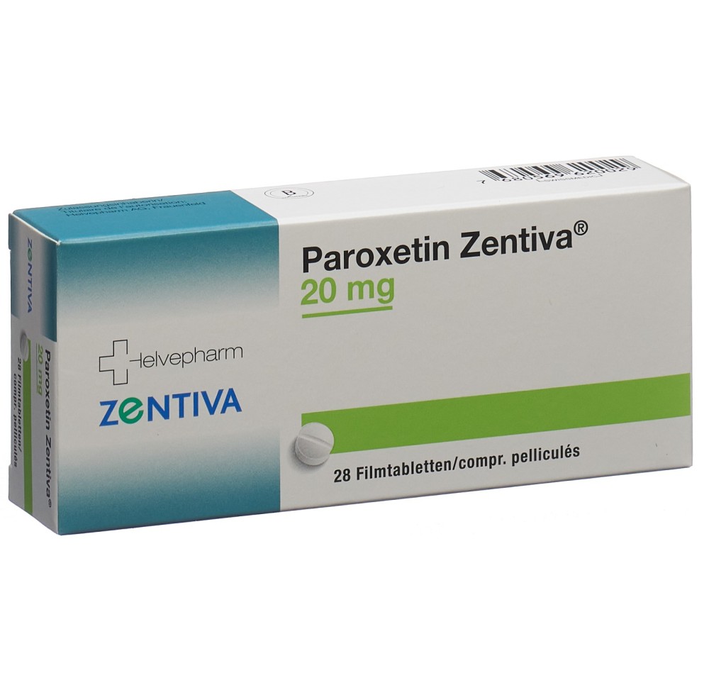 PAROXETIN Zentiva cpr pell 20 mg 28 pce PAROXETIN Zentiva cpr pell 20 mg 28 pce