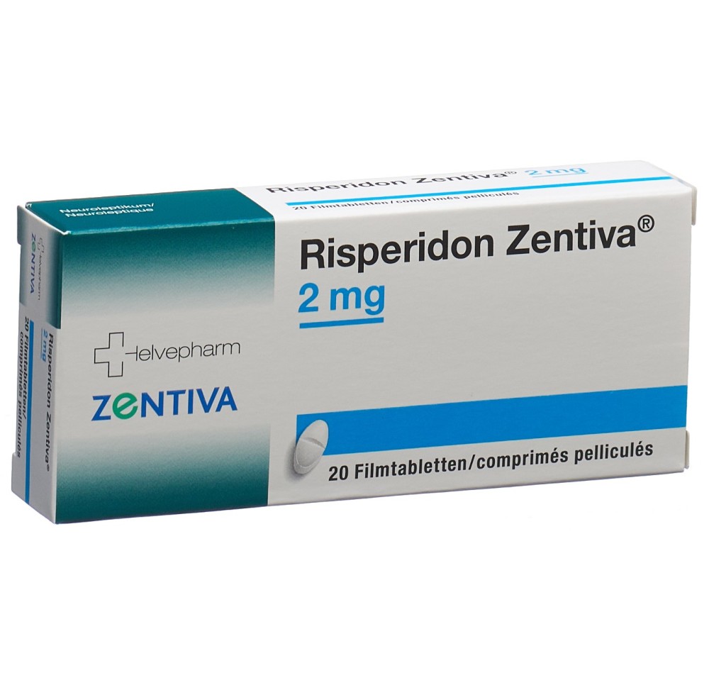 RISPERIDON Zentiva cpr pell 2 mg 20 pce RISPERIDON Zentiva cpr pell 2 mg 20 pce