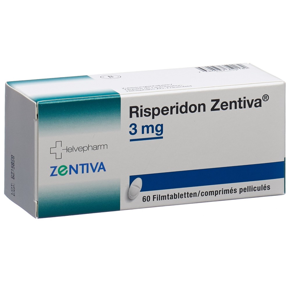 RISPERIDON Zentiva cpr pell 3 mg 60 pce RISPERIDON Zentiva cpr pell 3 mg 60 pce