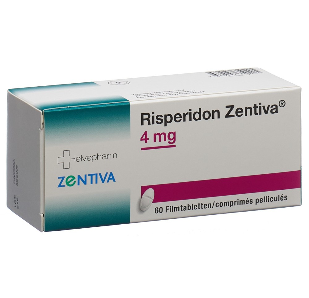 RISPERIDON Zentiva cpr pell 4 mg 60 pce RISPERIDON Zentiva cpr pell 4 mg 60 pce